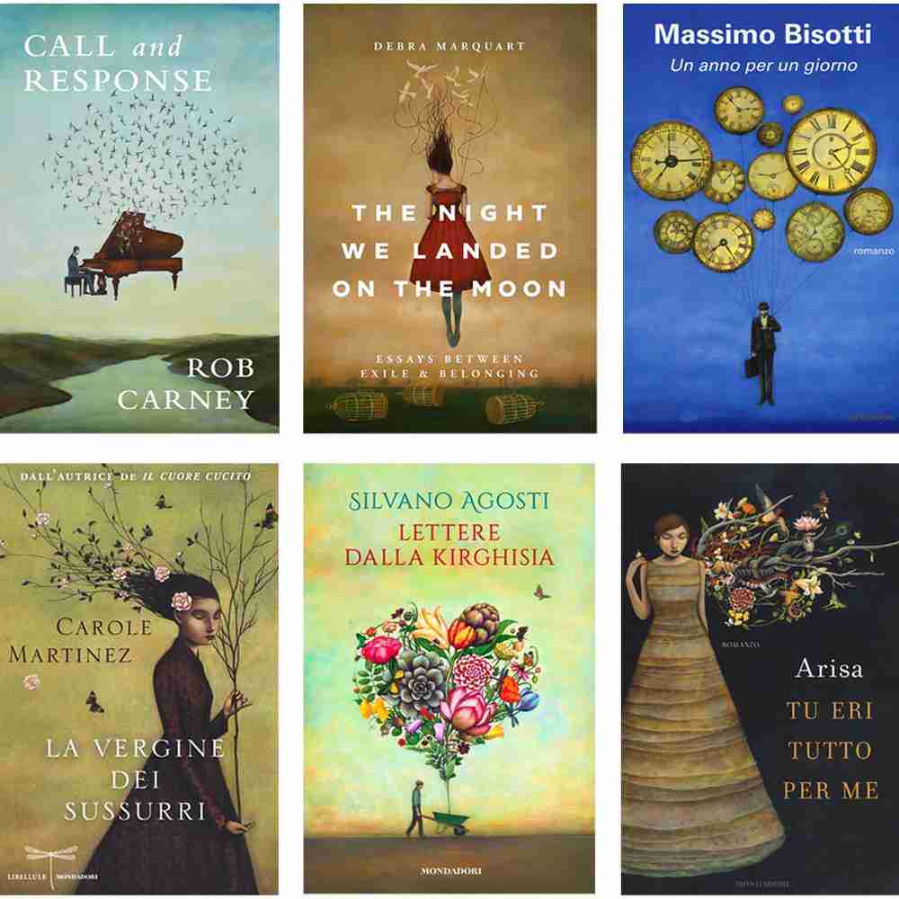 Select book covers featuring licensed artwork by Duy Huynh.